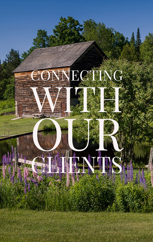Connecting with our clients | Old Mill Builders Conneticut
